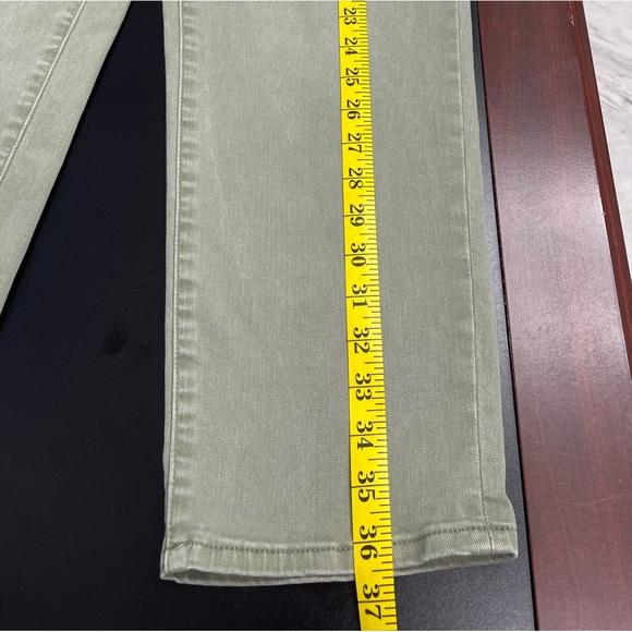 Soft Surroundings Olive Green Denim Pull On Pants - Picture 4 of 8